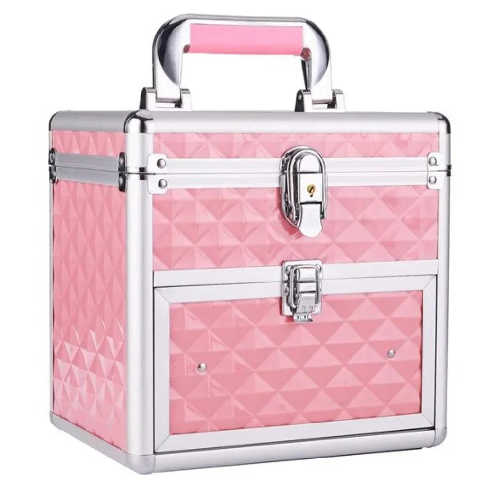 Makeup Box Makeup Train Case Cosmetic Storage Organzer